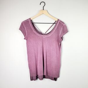 American Eagle Purple Washed Strap Back XS